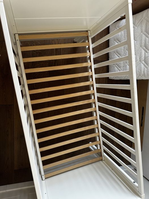 Super Łóżeczko niemowlęce dziecięce Woodies Smooth Cot 120x60 +materac