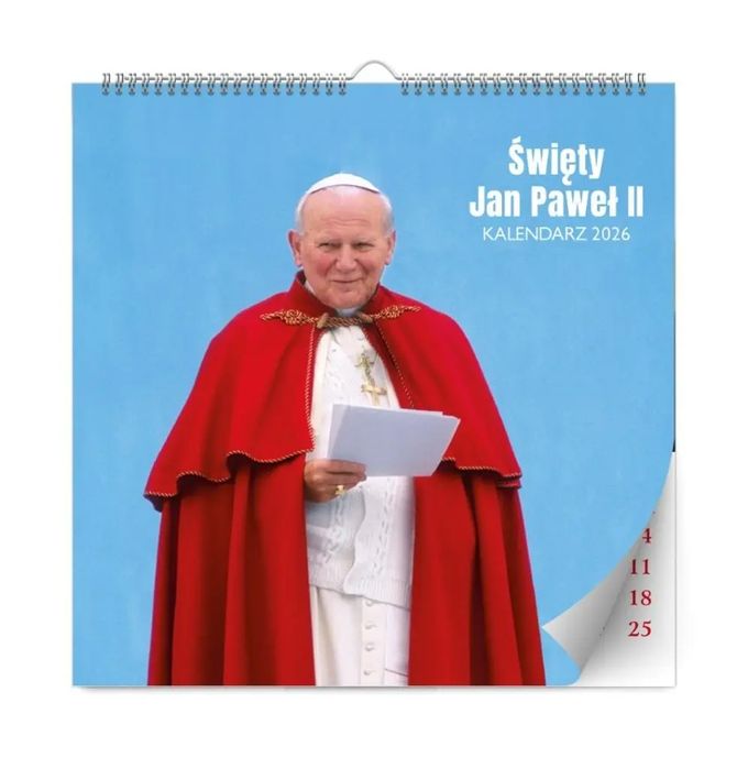 Kalendarz 2026 ścienny Jan Paweł II. KALPOL.BIS kalendarze