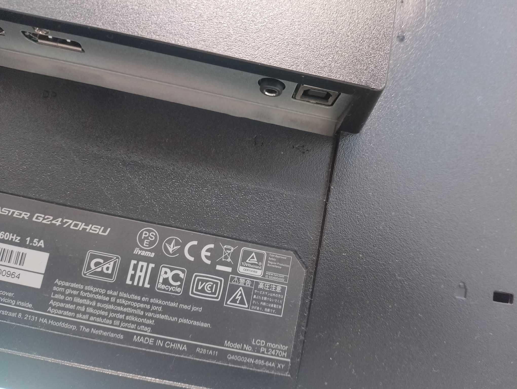MONITOR IIyama G-MASTER g2470hsu FAST IPS 165HZ 0.8ms