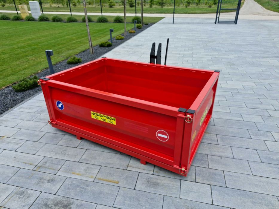 skrzynia transportowa na tył ciągnika tylny TUZ kiper mechaniczny