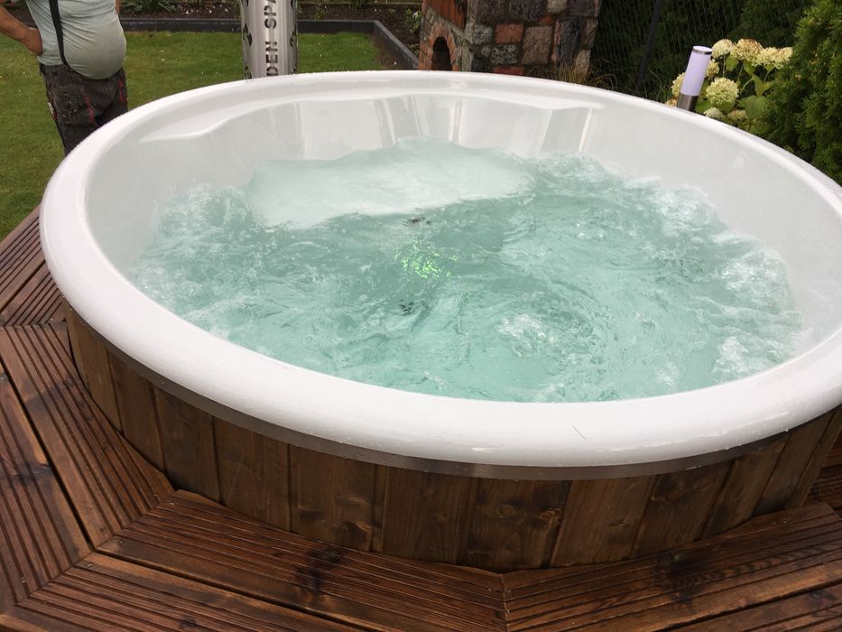 Balia sauna bania jacuzzi goraca beczka raty od ręki