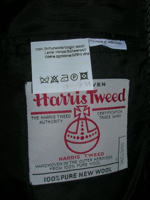 Элитный мужской твидовый пиджак Harris Tweed. Шотландия. Новый