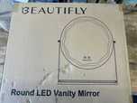 Beautifly Round Vanity podświetlane lustro do makijażu, światło LED