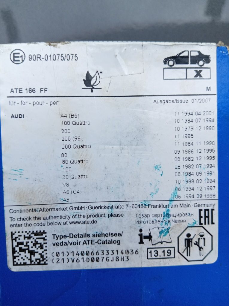 Klocki hamulcowe Audi