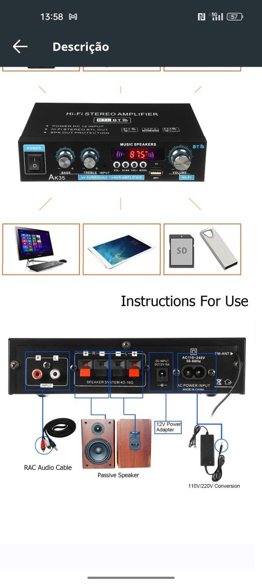 Amplificador AK35