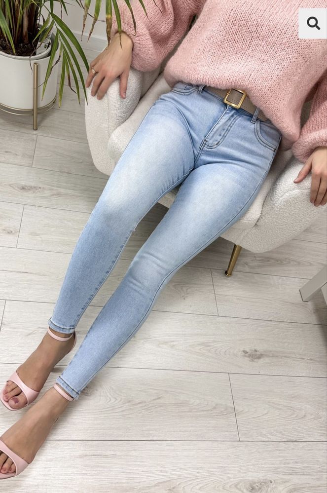 Jeansy jasne skinny M. Sara xs-xl