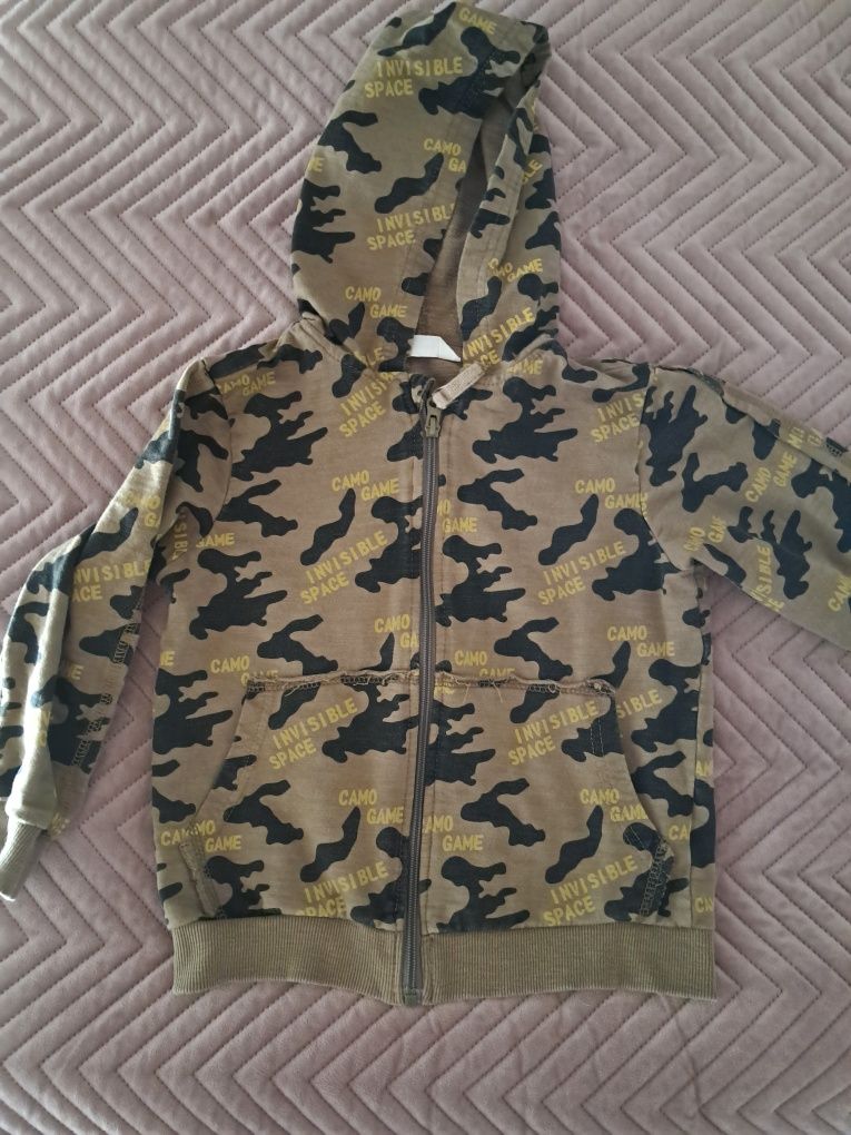 Bluza dla chłopca 116 coccodrillo moro suwak