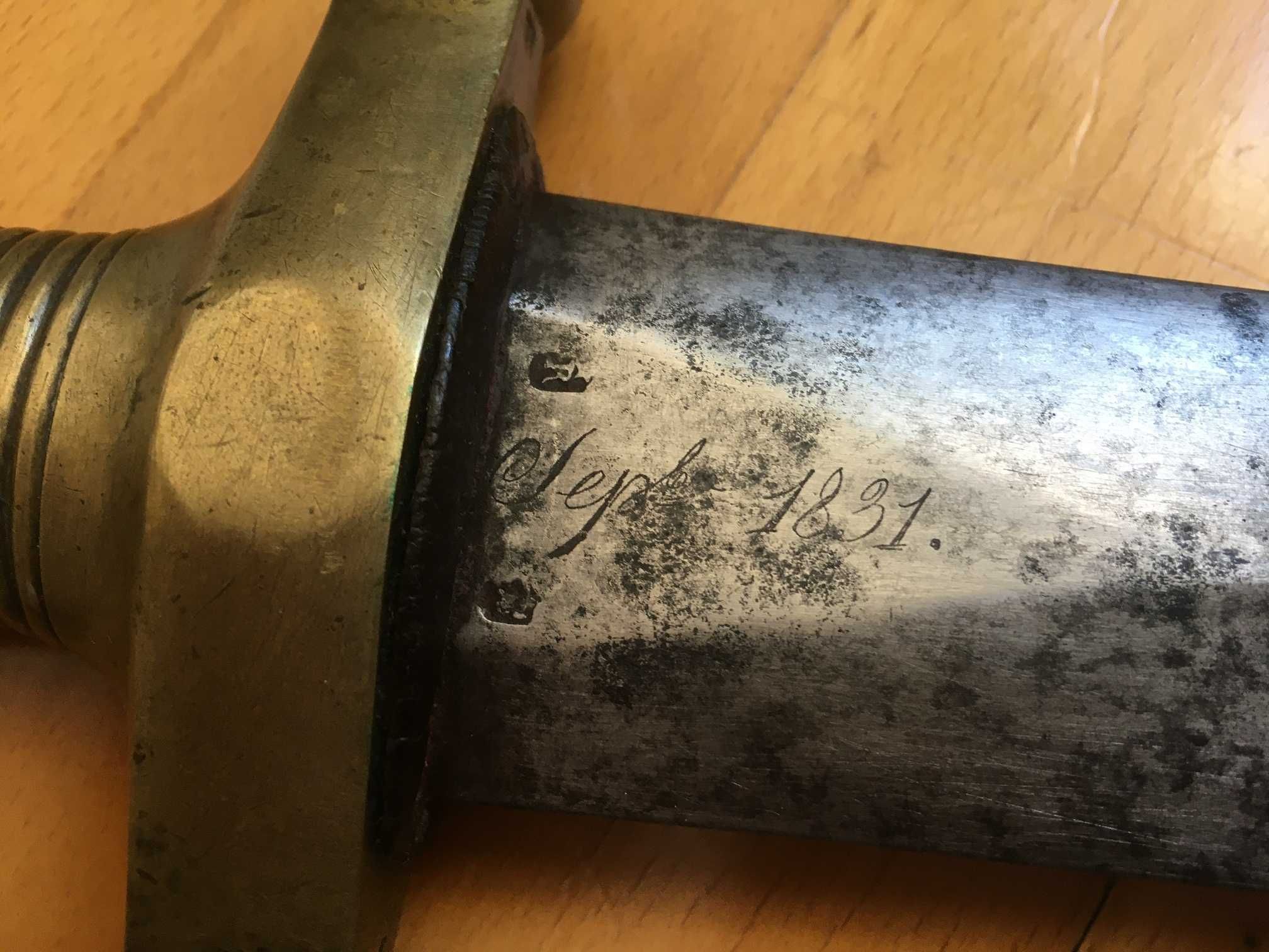 Tasak wojskowy francuski mod. 1831 Klingenthal
