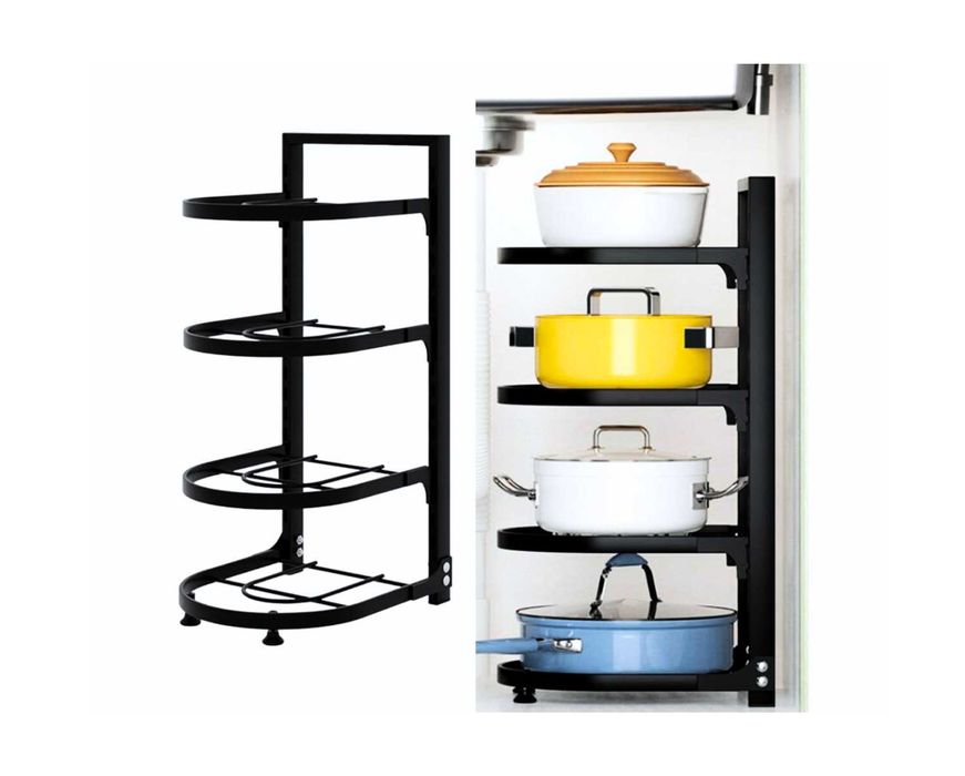 Stojak na GARNKI i PATELNIE Klasyczny Elegancki ORGANIZER do Kuchni