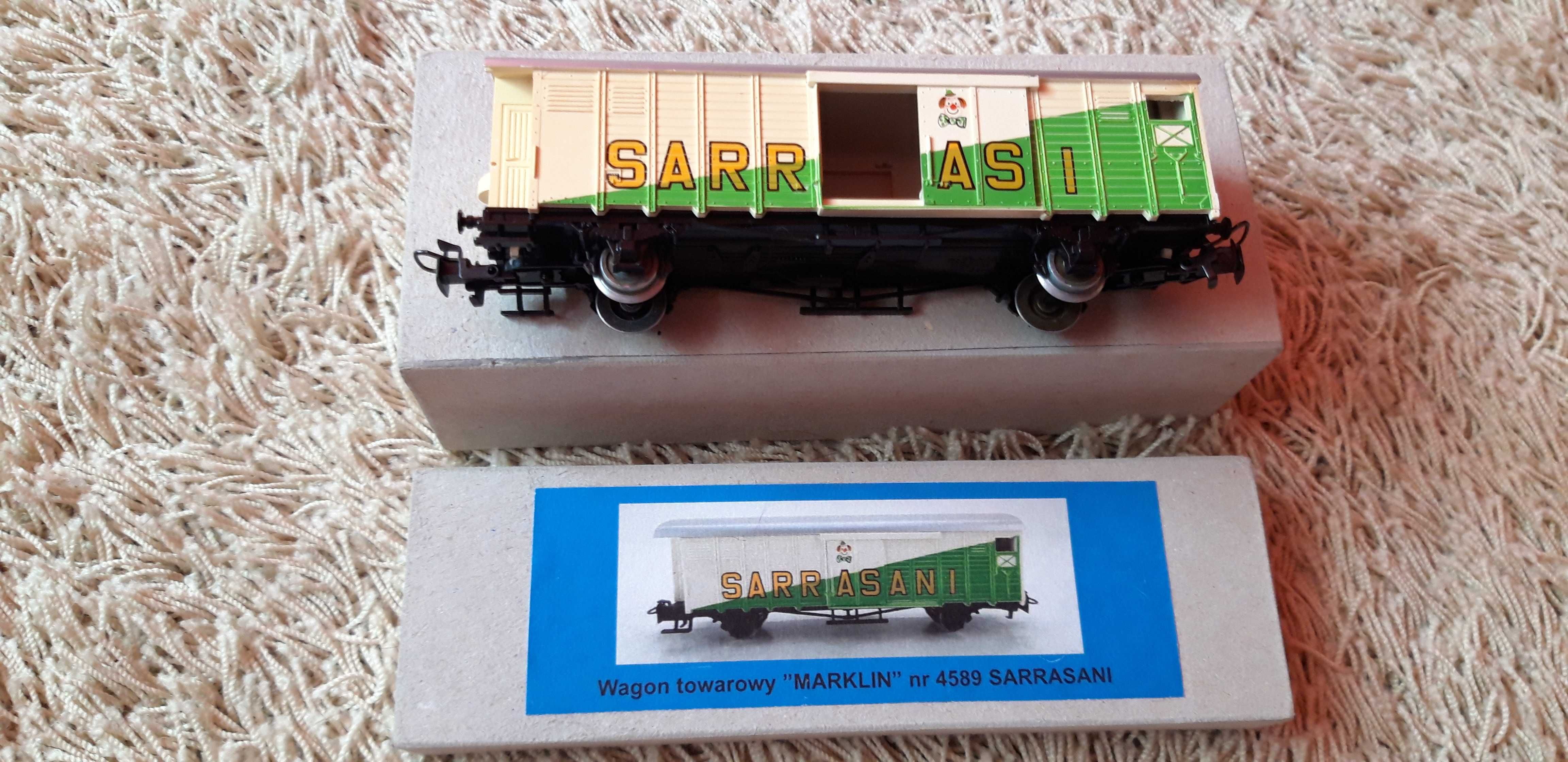 Wagon towarowy w skali h0 , MARKLIN nr 4589 Sarrasani pasuje do PIKO