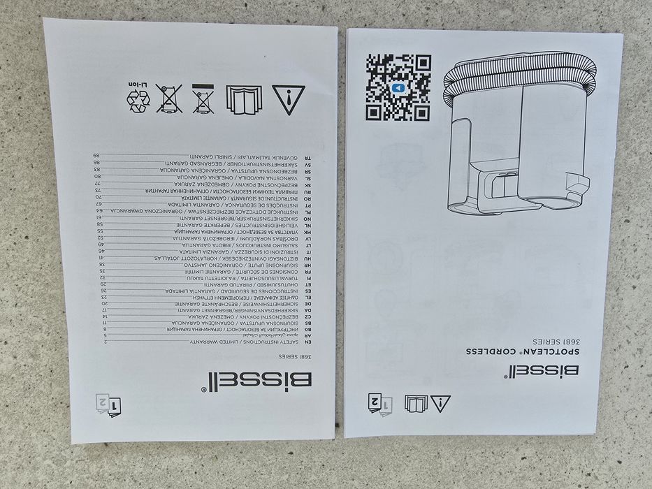 Bissell SpotClean Cordless 3681N odkurzacz piorący bezprzewodowy