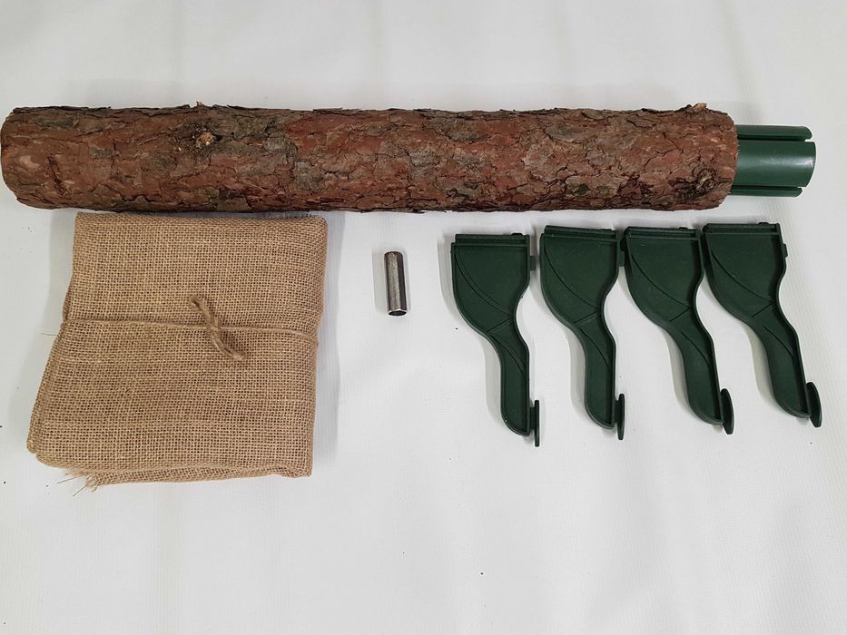 Naturalny sosnowy pień do choinki na pniu wys. 70 cm, śr. 9 cm