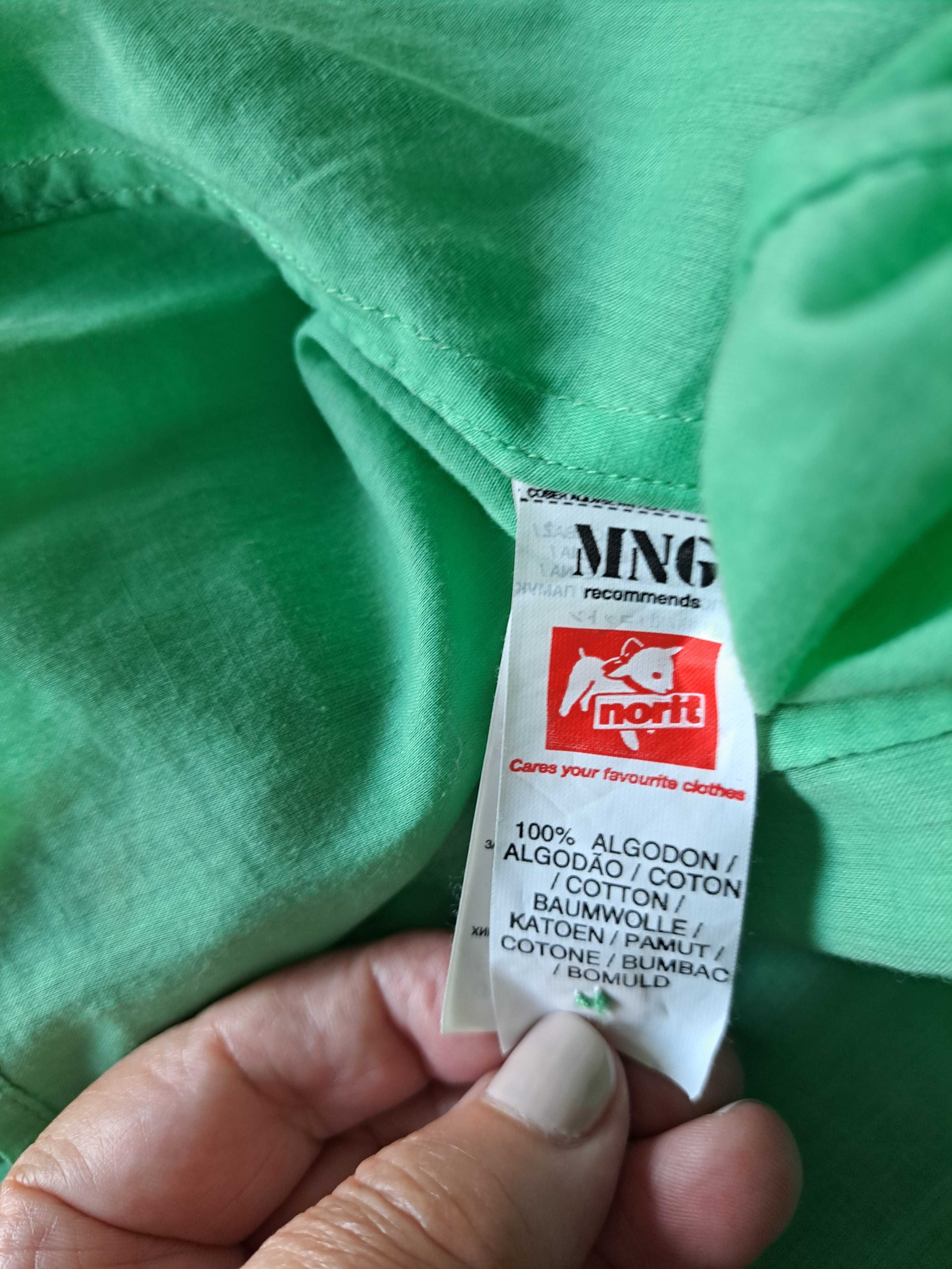 Blusa / camisa L verde da Mango
