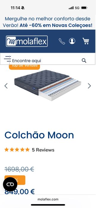 Cama Casal Cabeceira+Sommier+Colchão