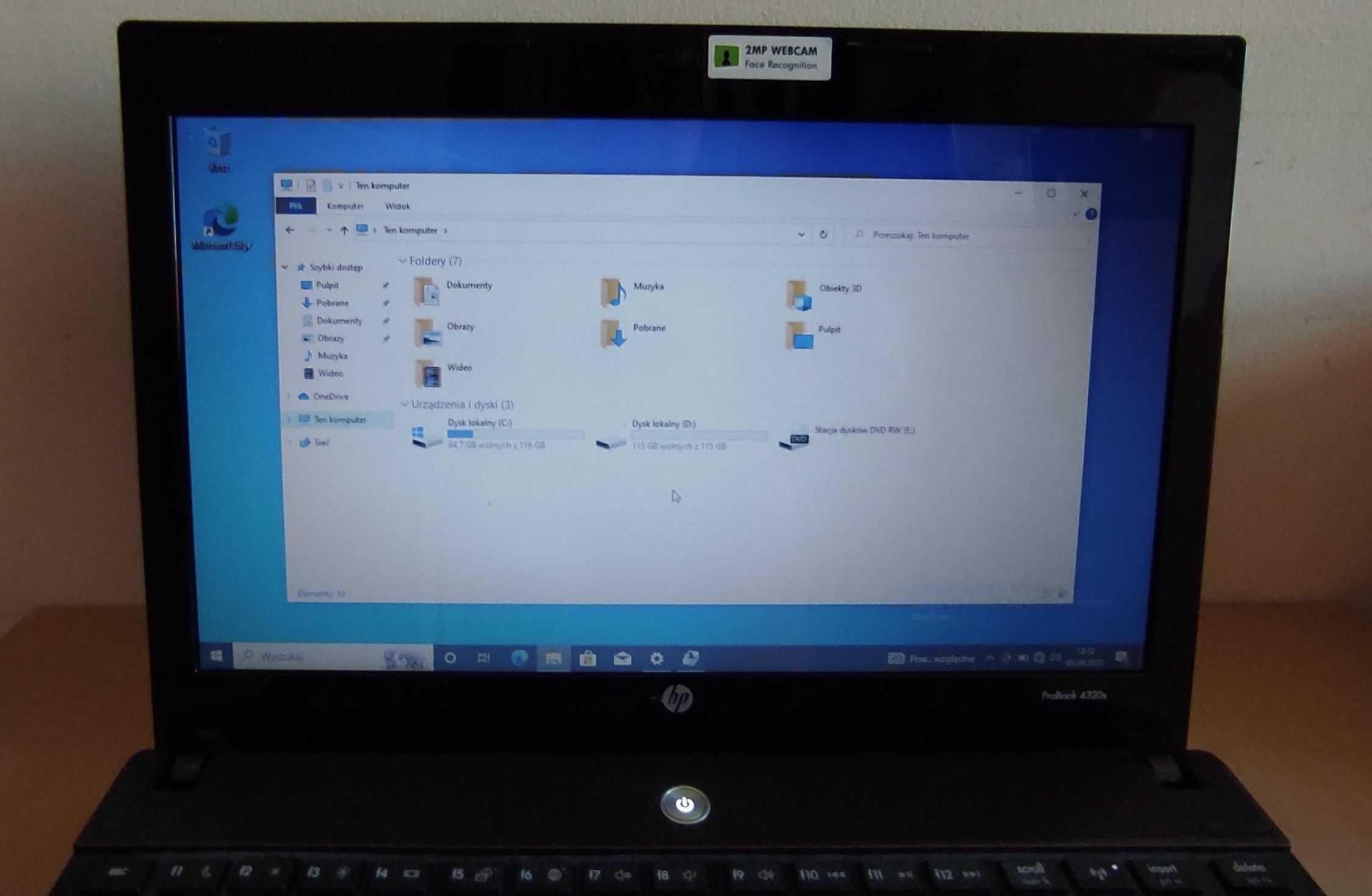 Laptop HP Probook 4320s i3-M350m 2,27GHz RAM 2gb HDD 250GB