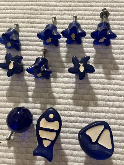 Conjunto de puxadores de vidro