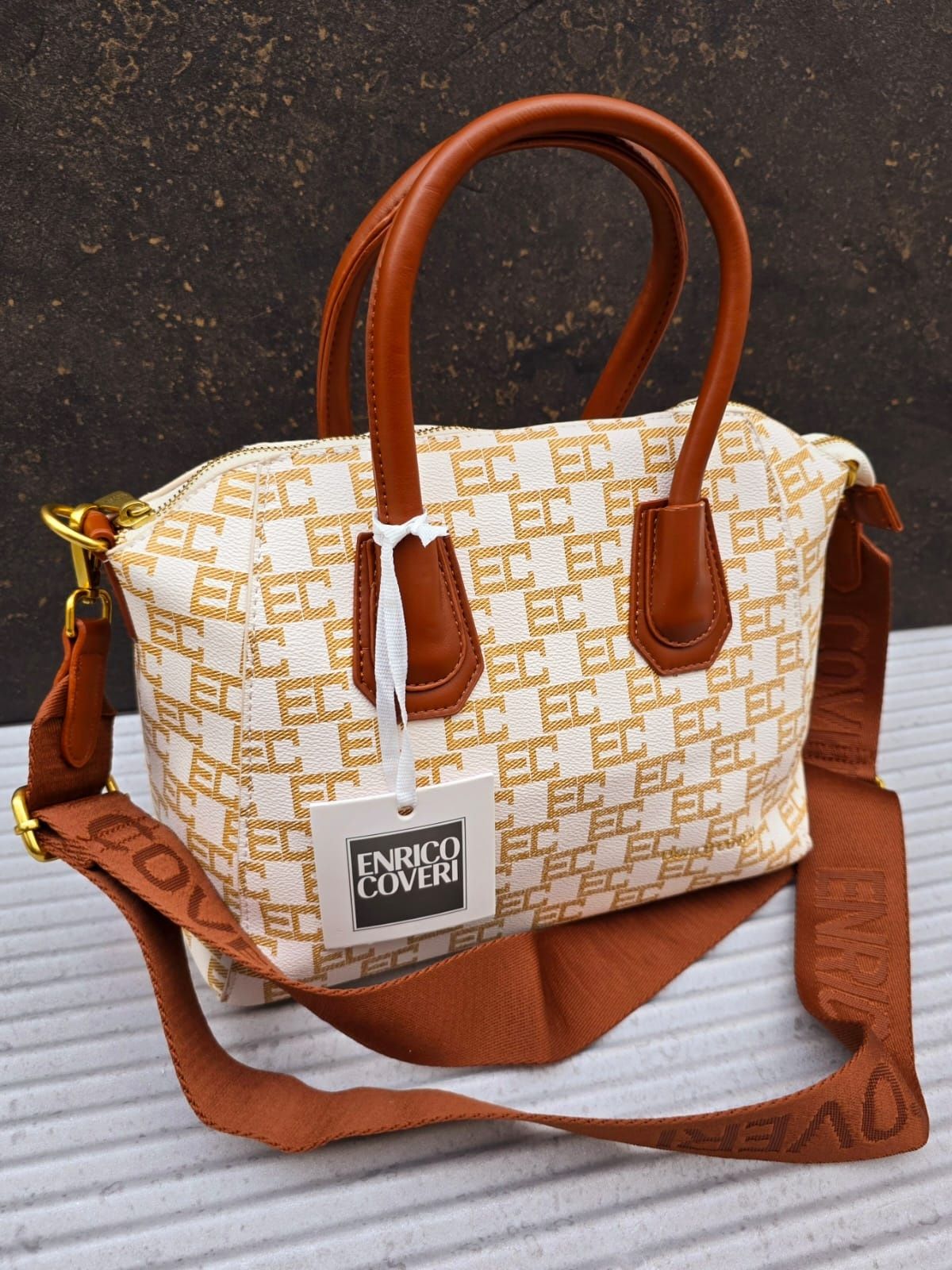Nowa modna pojemna torba damska torebka marki Enrico Coveri