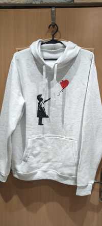 Bluza Banksy dziewczynka z balonem vintage