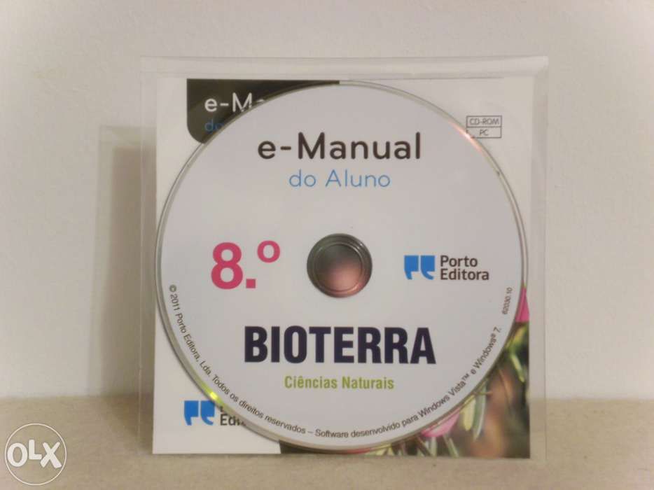 CD's de apoio escolar / manuais interativos 8.º ano