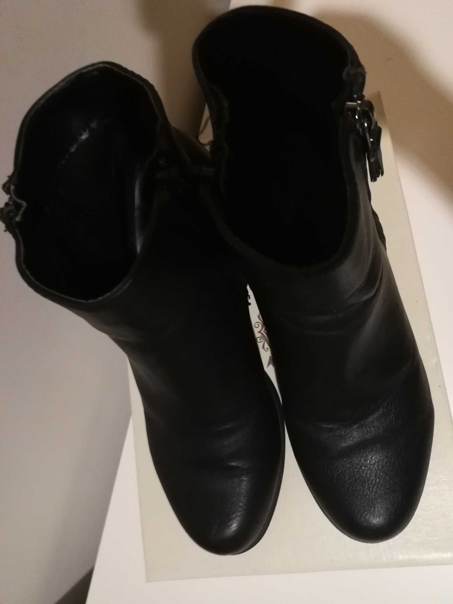 botki damskie czarne Graceland Deichmann 37