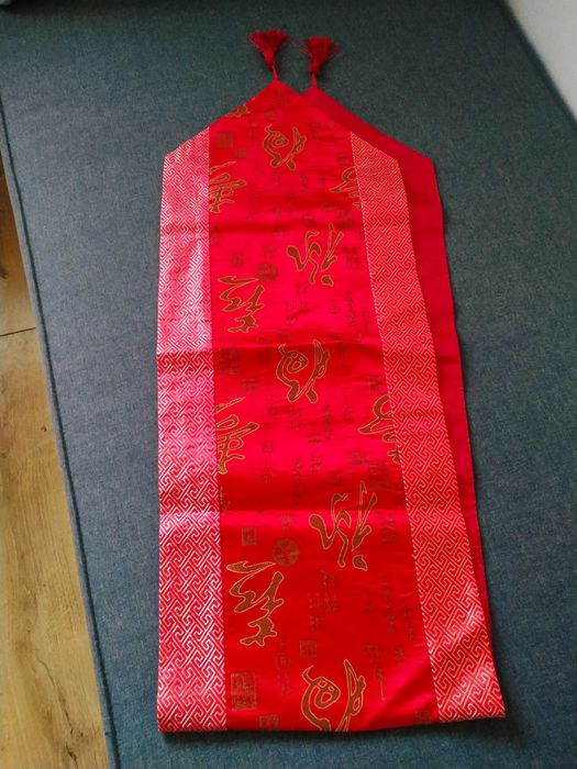 Czerwony bieżnik obrus z Chin chiński 160x31cm