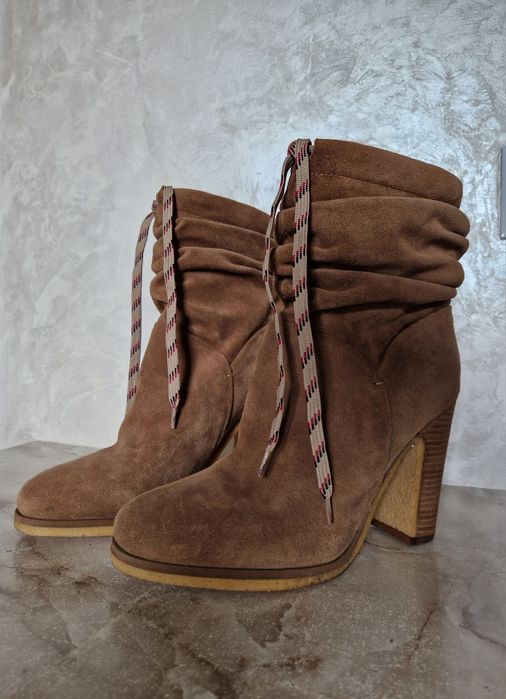 Ботинки сапоги бежевые кемел camel See By Chloe