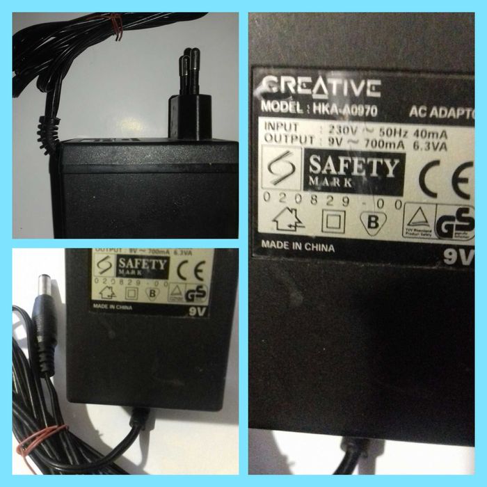 Блок питания для электроники:"CREATIV""PANASONIC","AC POWER ADAPTER"