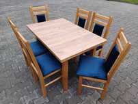 Stol 120x80 i 6 krzesel solidne krzesla tanio do baru restauracji nowe