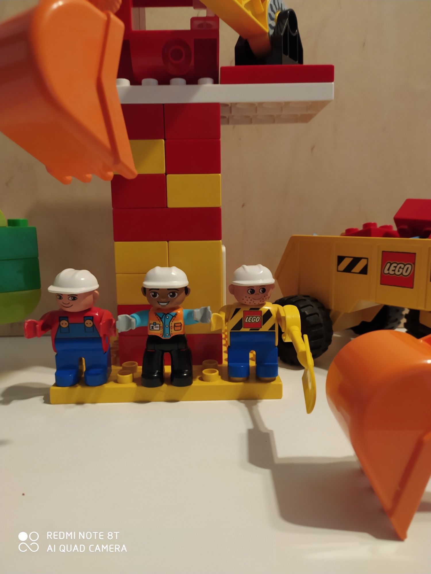 Lego duplo wielki plac budowy dźwig