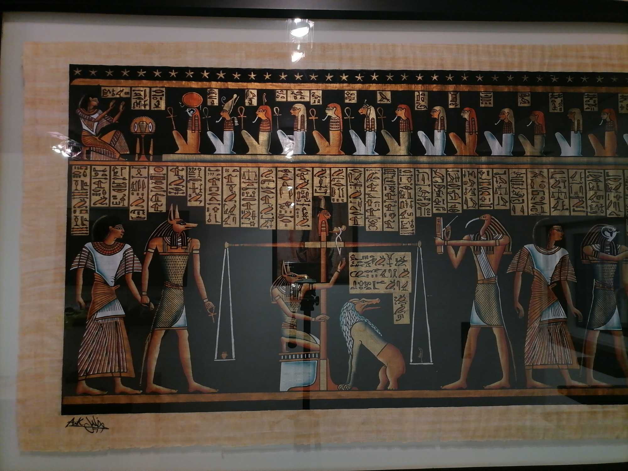 Quadro Papiro Egípcio Julgamento Final