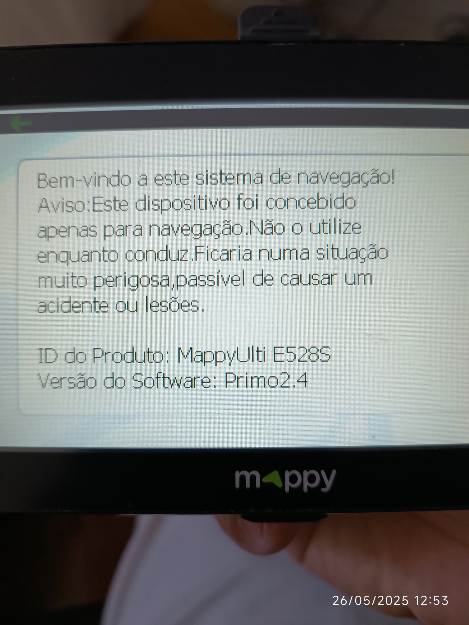 Dispositivo de GPS Mappy