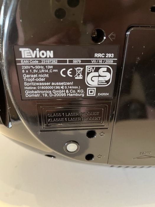 магнитофон Tevion RRC203