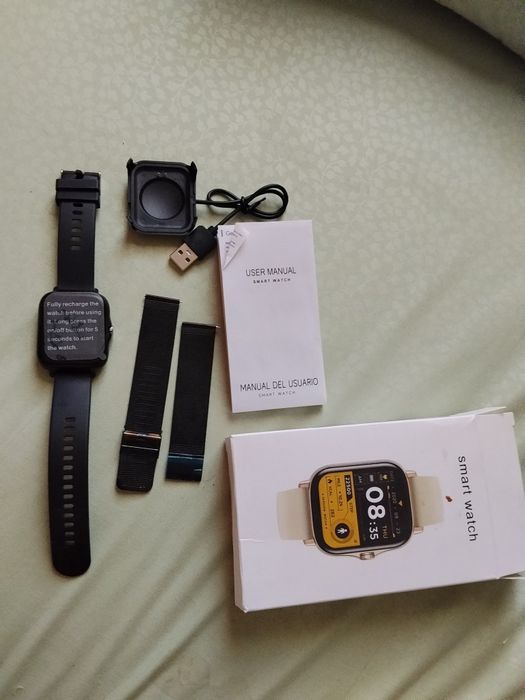 Чоловічий смарт-годинник з дисплеєм 1.44 дюйма і сталевим ремінцем