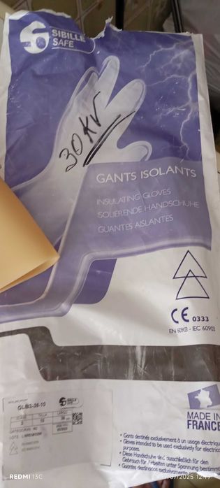 Luvas isolantes de 30Kv Novas