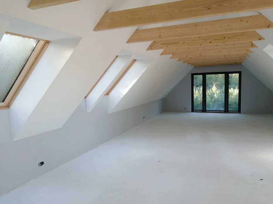 ocieplanie pianą PUR, ocieplenia pianką poddaszy, zabudowa GK, sufity