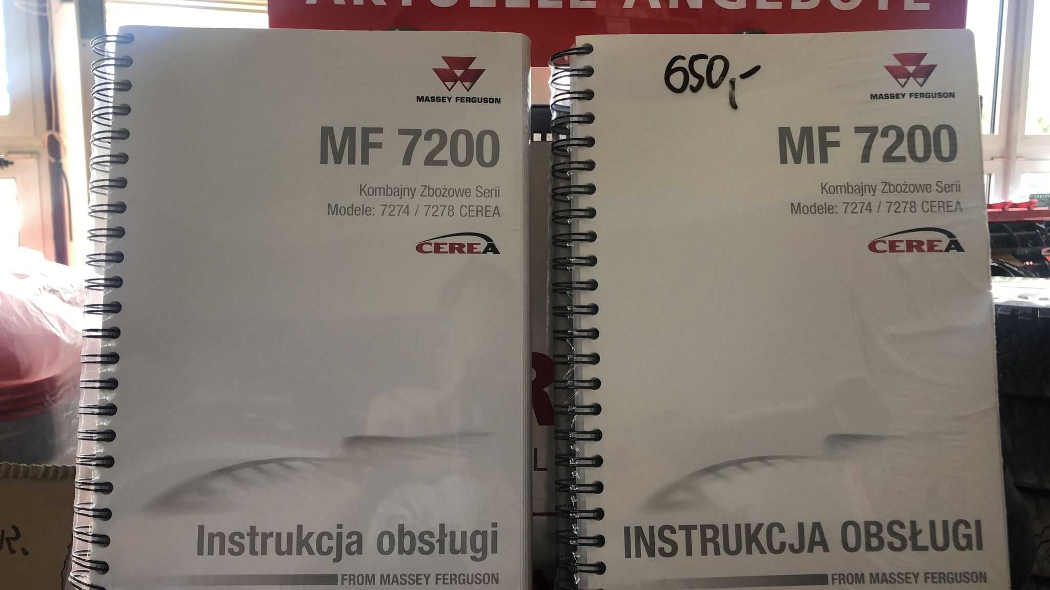 instrukcja obsługi operatora  MASSEY FERGUSON 7200 - 7278