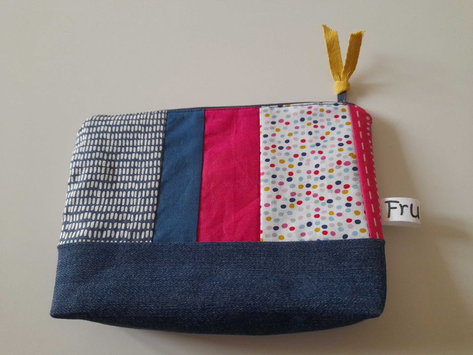 Kosmetyczka bawełniana kolorowa