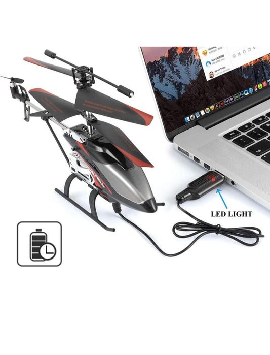 Вертоліт із дистанційним керуванням, запуск/посадка однією кнопкою.
г