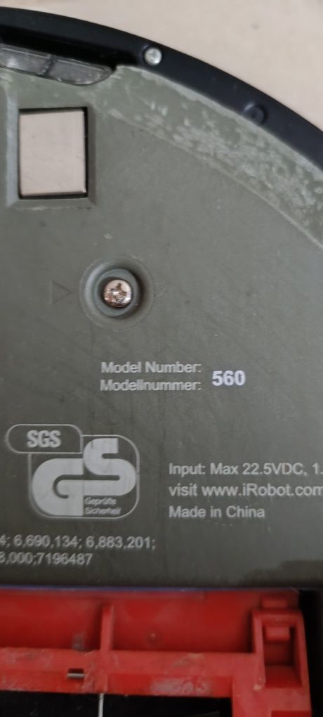 Irobot Romba 560 para peças