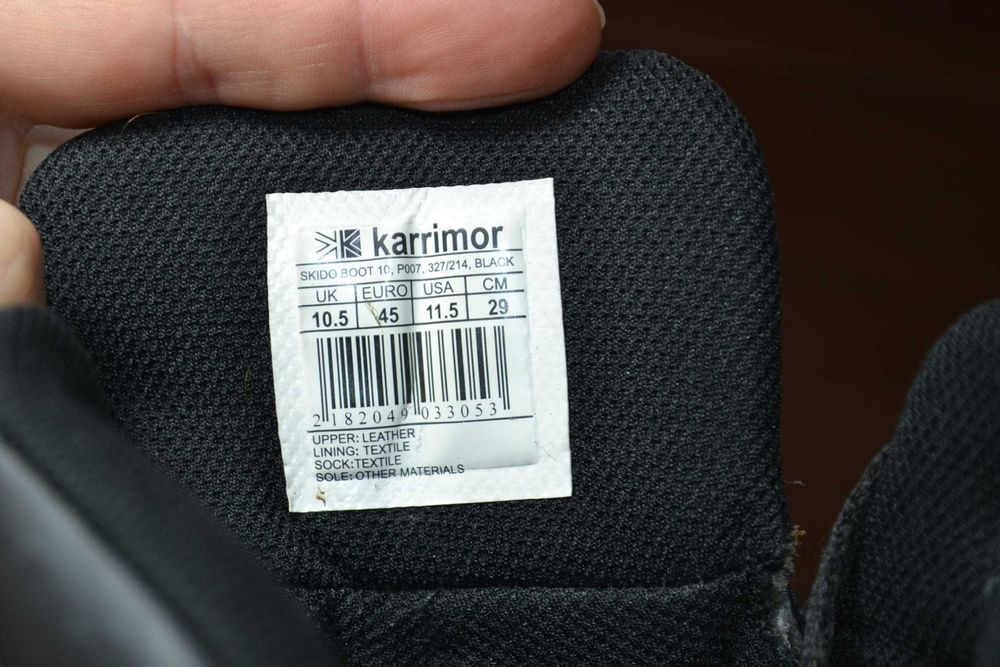 karrimor skiddaw black 45р ботинки кожаные оригинал берцы военные
