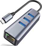 ABLEWE Hub USB-C 3x USB 3.0 RJ45 Gigabit karta sieciowa USB-C Adapter
