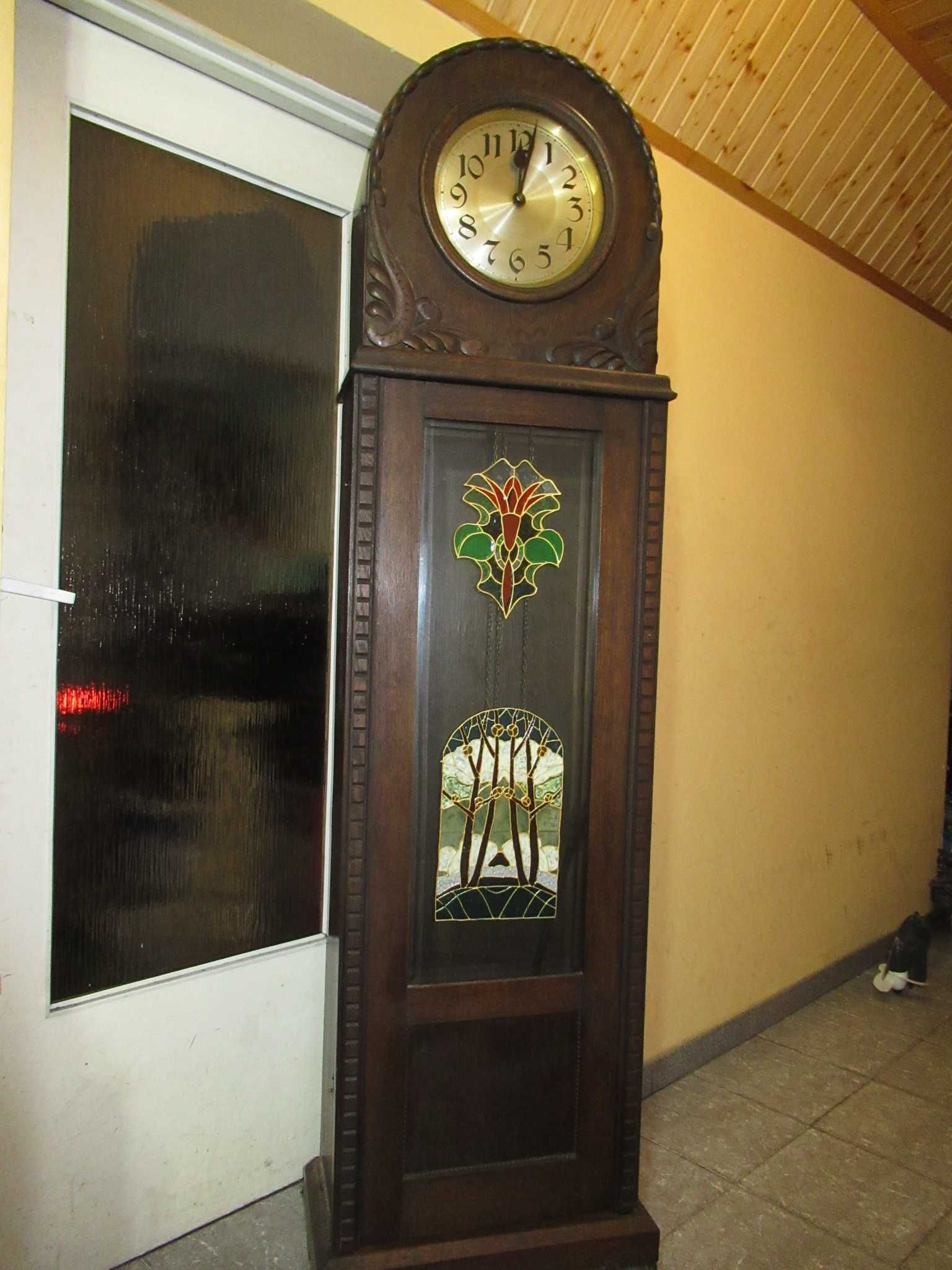 Antyk, unikatowy zegar stojący typu baba H.A.U. lata 20-te