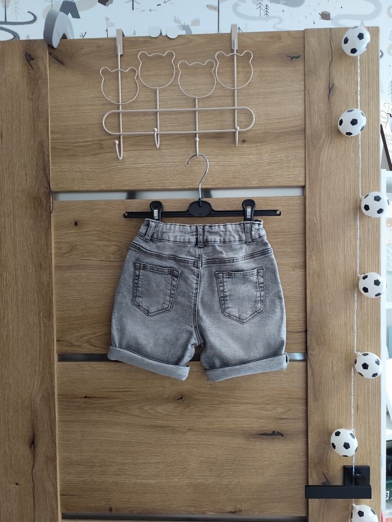 Nowe krótkie spodenki szorty jeansowe Primark 116