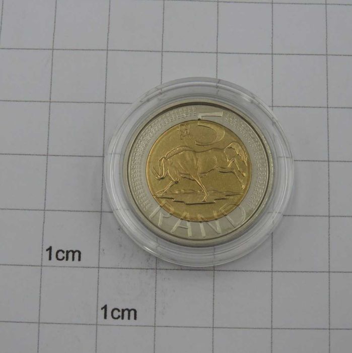 Moeda sul-africana de cinco rands, edição limitada (Reservado)