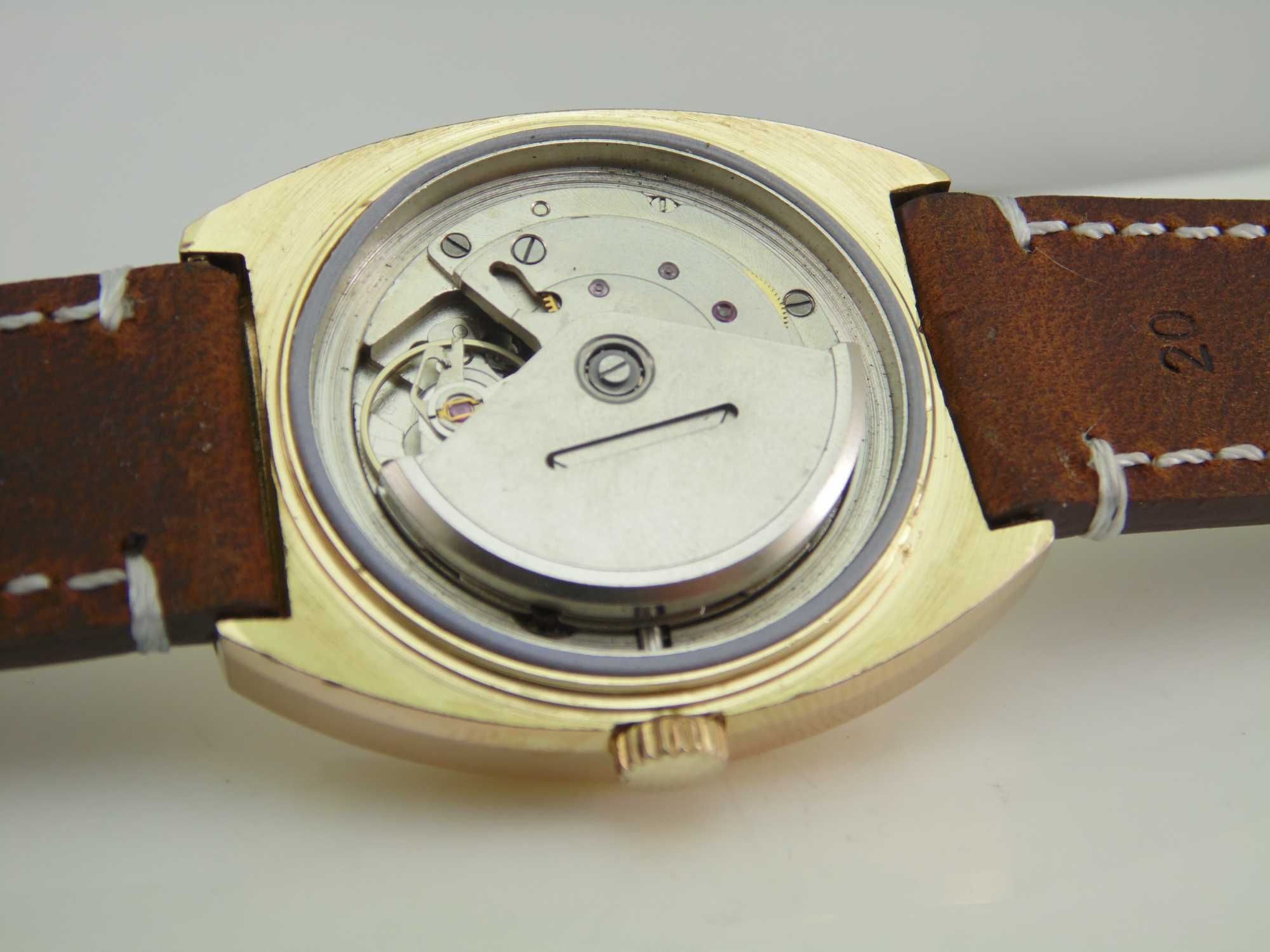 Niemiecki mechaniczny zegarek Glashutte spezichron . automatic 22 kam.