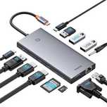 Baseus PortalJoy USB-C Hub 13w1, HDMI, DisplayPort, Ethernet, PowerDel
