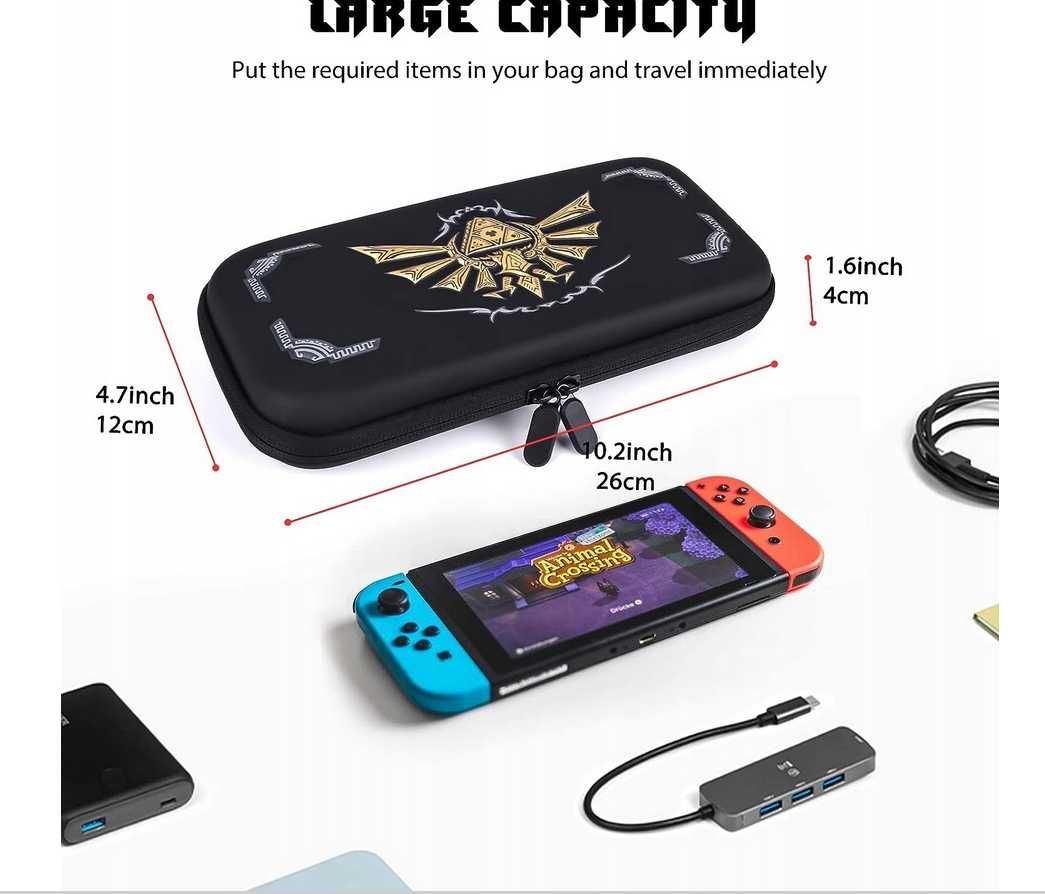 DLseego etui na konsole Nintendo Switch OLED walizka podróżna ZELDA