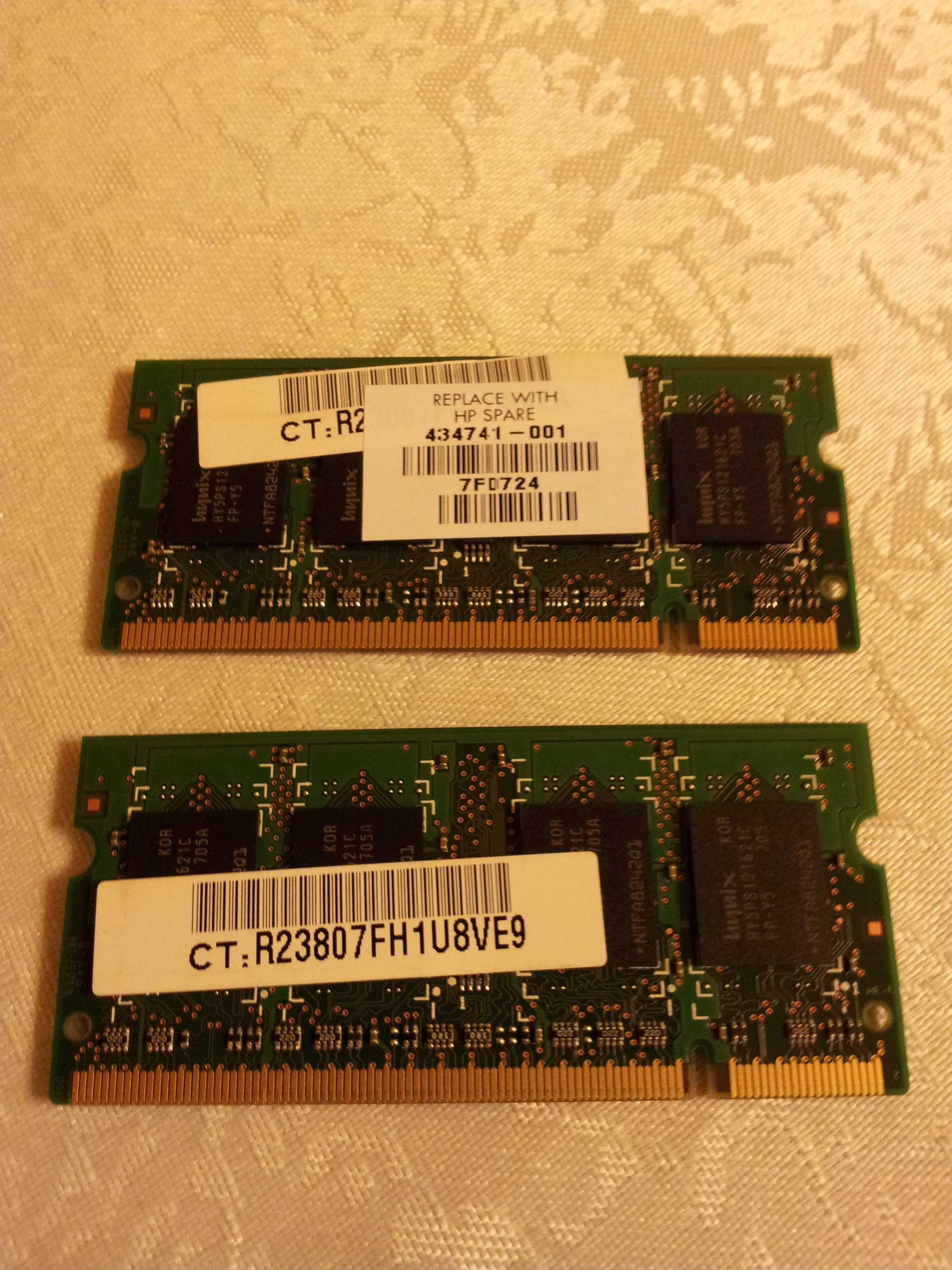 Pamięć RAM do laptopa SO-DIMM DDR2 512MB 667MHz Hynix