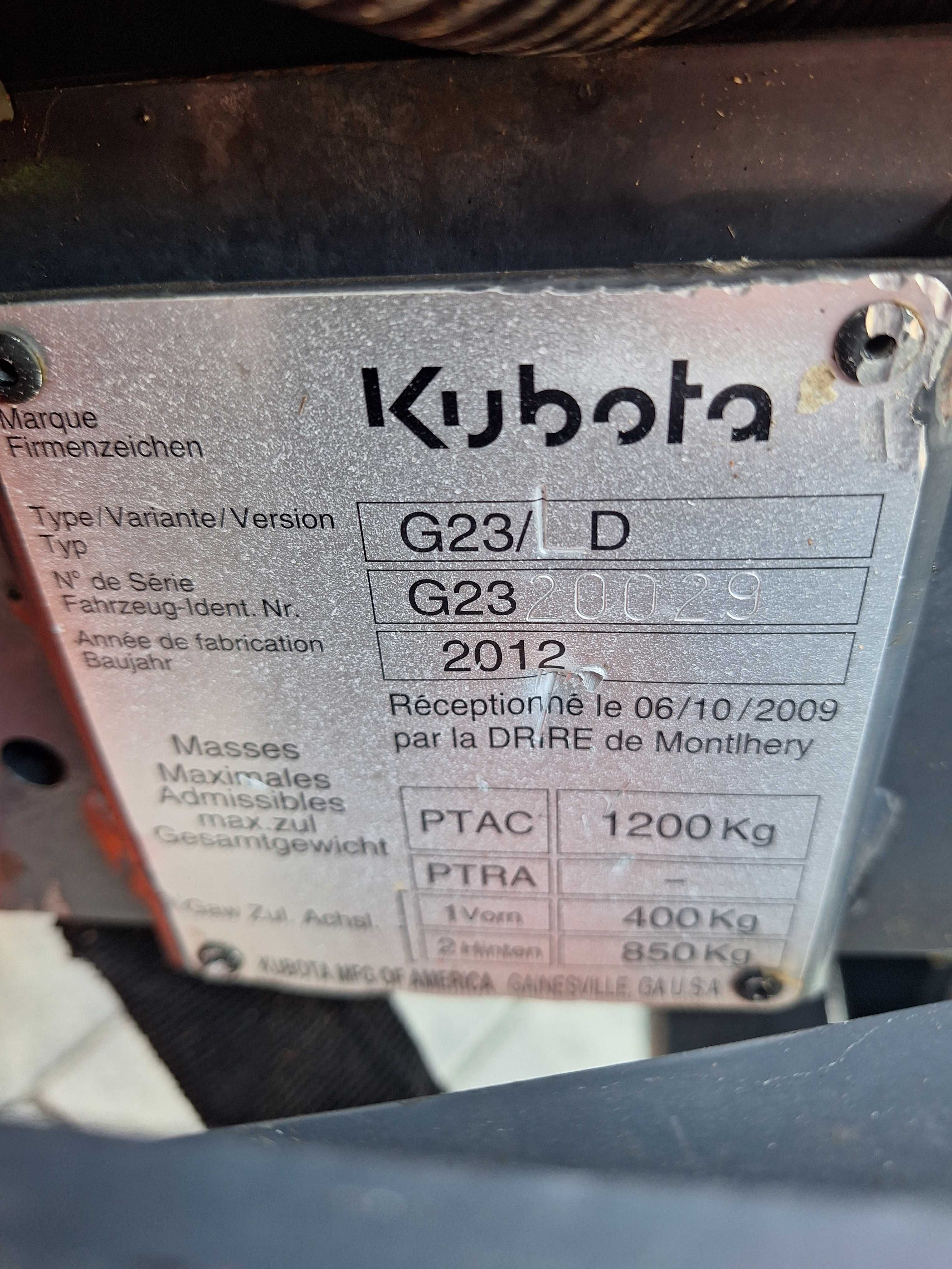 Kosiarka Traktorek Kubota G23 Diesel