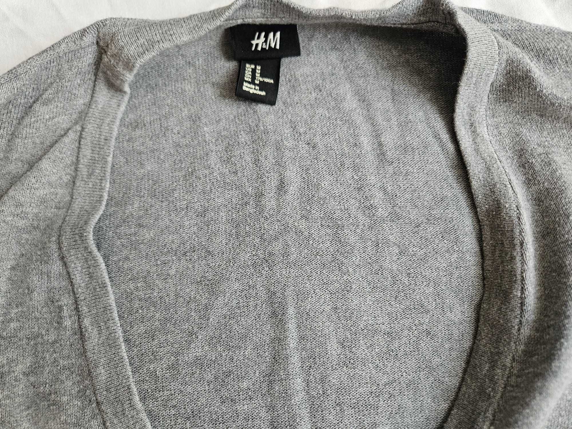 H&M cienki szary kardigan M